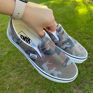 Camouflage Slip On Vans